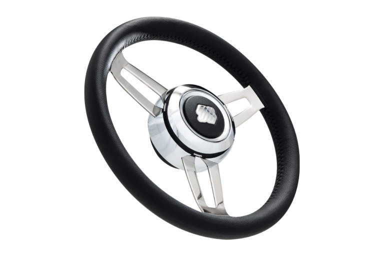 Steering Wheels volante barca, marine steering wheel black leather preview