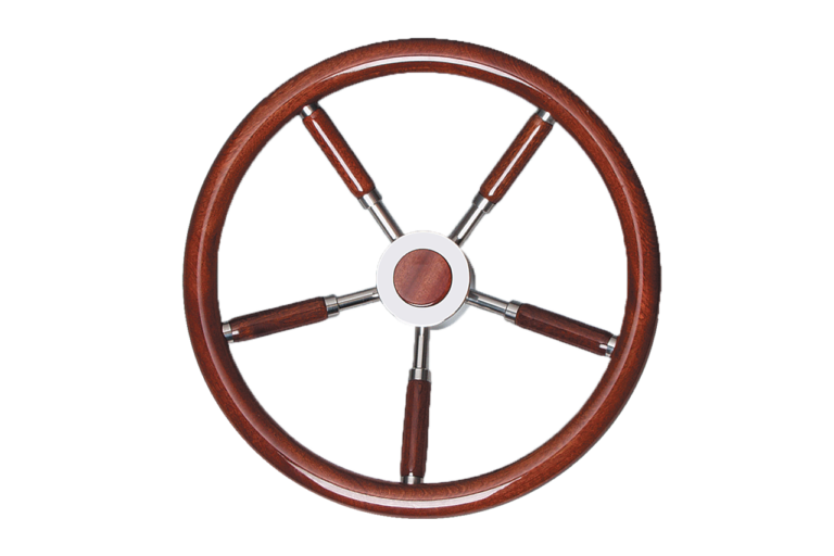 Steering Wheels volante barca legno, wood boat steering wheel