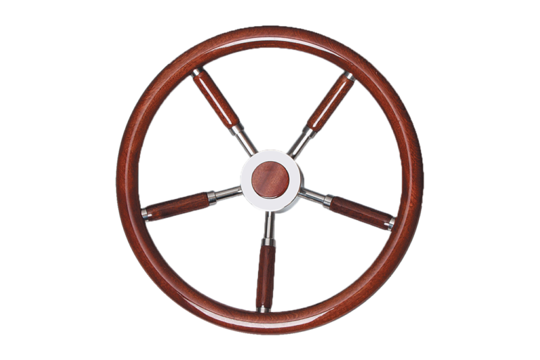 Steering Wheels volante barca legno, mahogany wood boat steering wheel