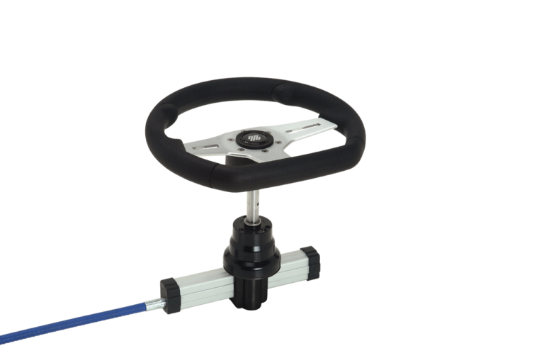 UFLEX FOURTECH 7 Black Mach Rotary Steering System W/Helm
