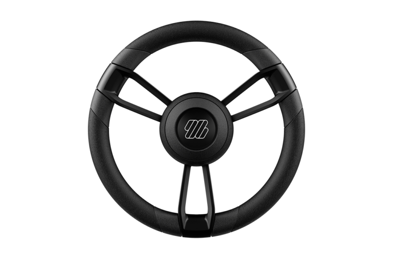 Steering Wheels Manna 3-Spoke Steering Wheel made of Polyurethane leather look material.